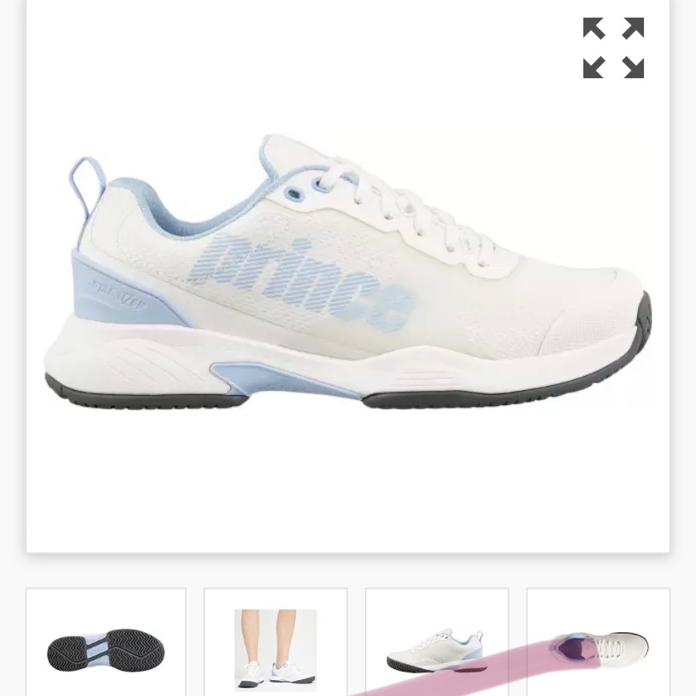 New With Tags Prince Womens court shoes size 10 tennis pickleball court surface